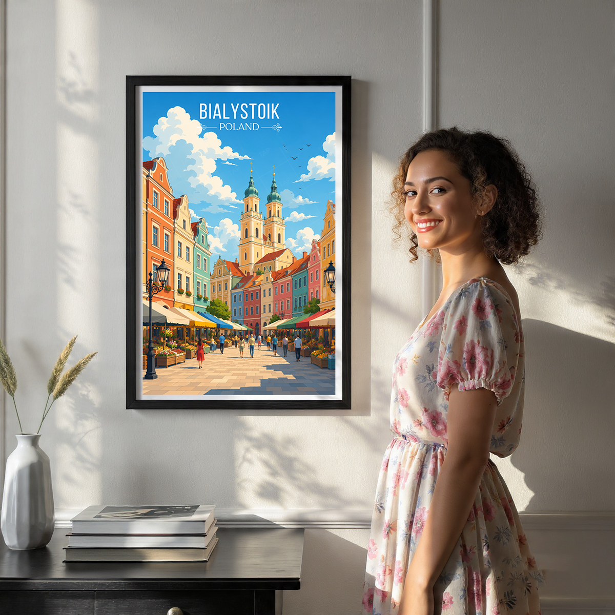 Bialystok - Poland - Travel Poster Vintage Style Wall Art Print