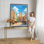 Bialystok - Poland - Travel Poster Vintage Style Wall Art Print