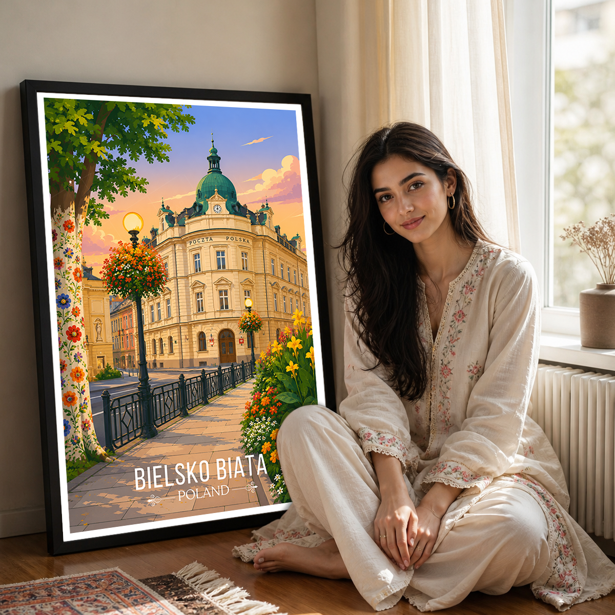 Bielsko Biata - Poland - Travel Poster Vintage Style Wall Art Print