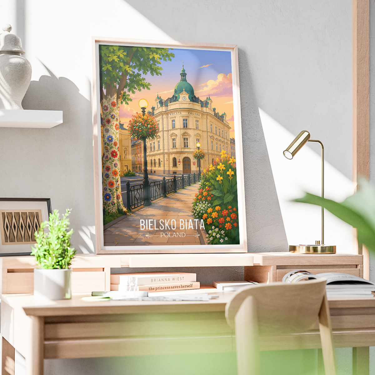 Bielsko Biata - Poland - Travel Poster Vintage Style Wall Art Print