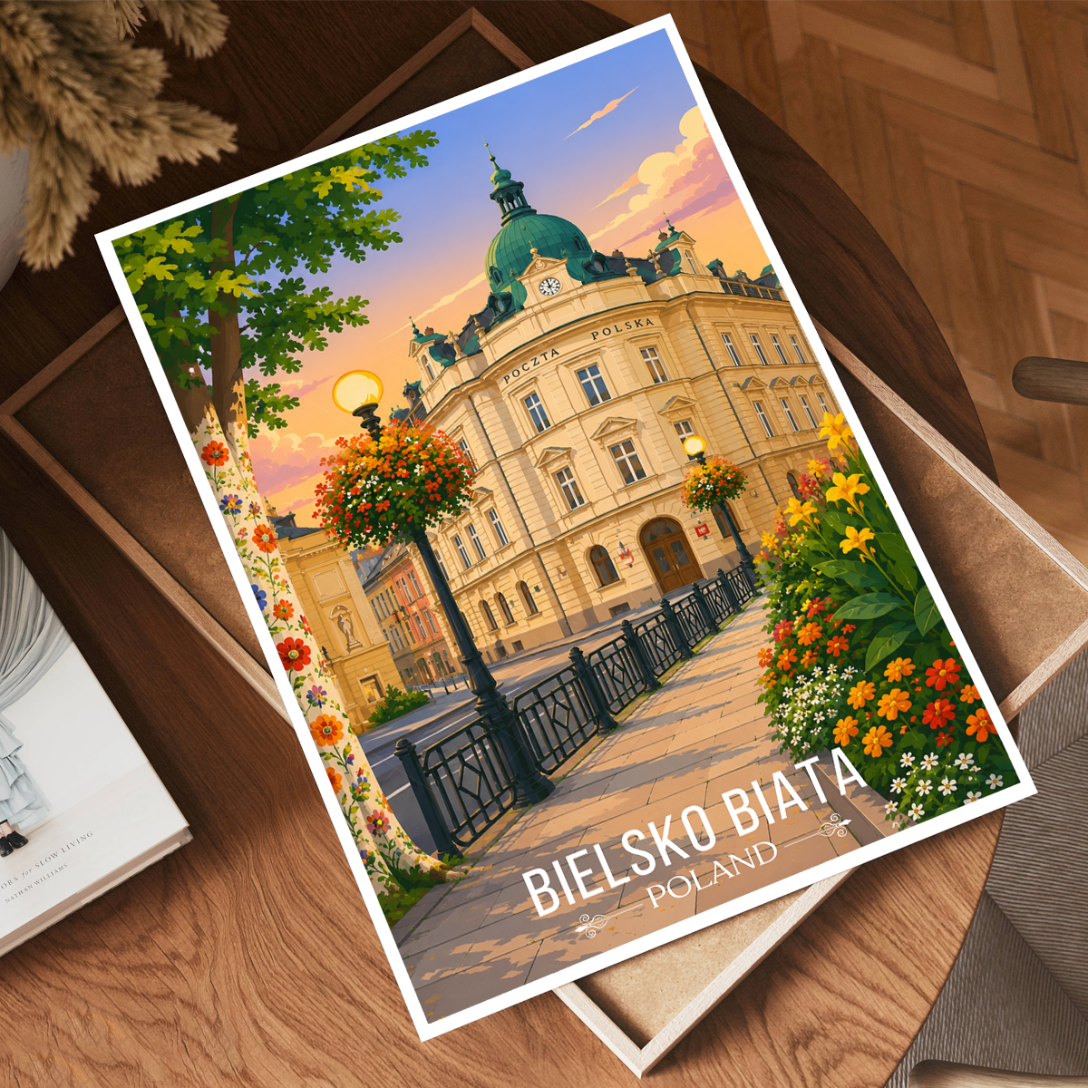 Bielsko Biata - Poland - Travel Poster Vintage Style Wall Art Print