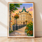 Bielsko Biata - Poland - Travel Poster Vintage Style Wall Art Print