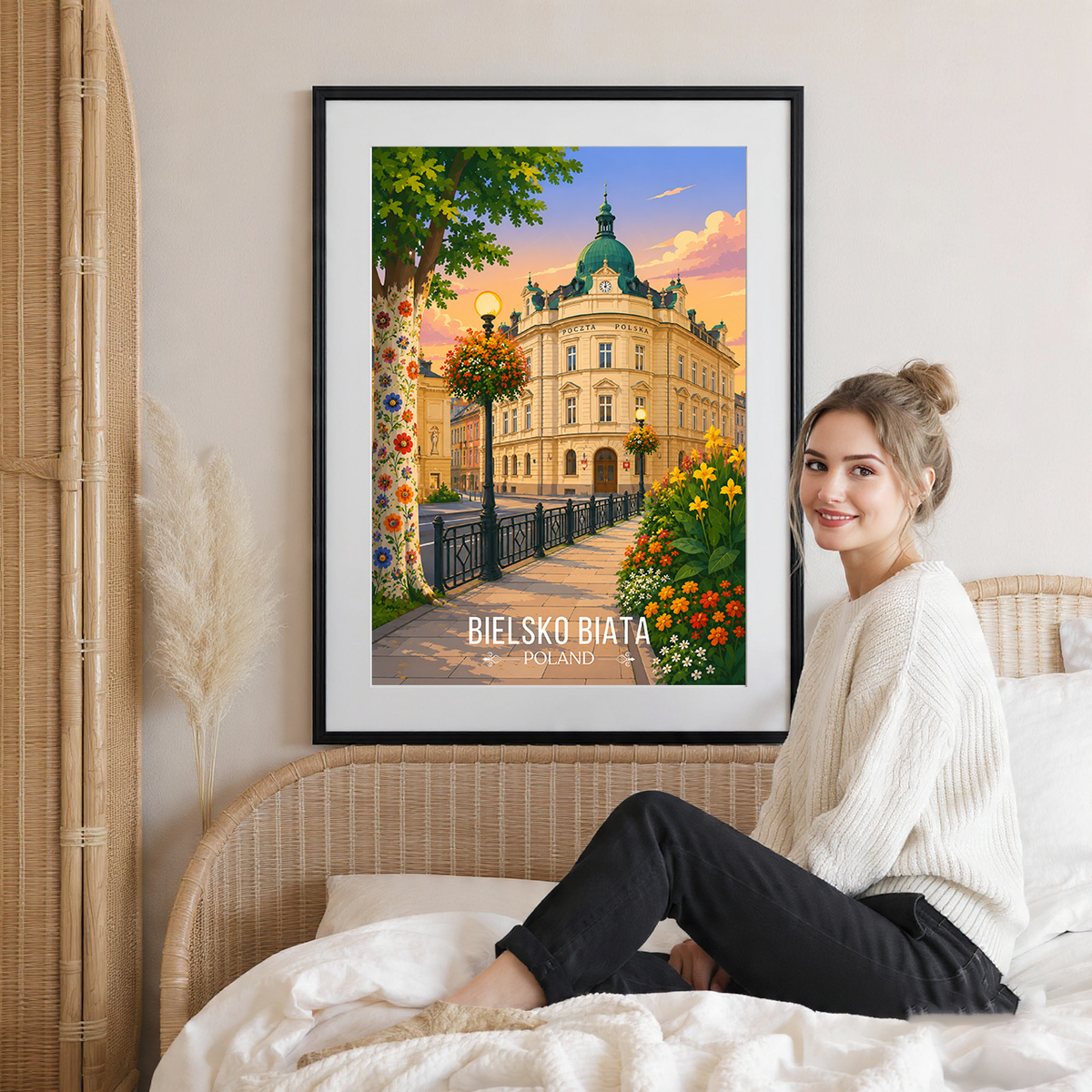 Bielsko Biata - Poland - Travel Poster Vintage Style Wall Art Print