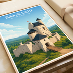 Bobolice Castle - Poland - Travel Poster Vintage Style Wall Art Print - Art Print - Travel Art Poster