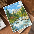 Carpathians - Poland - Travel Poster Vintage Style Wall Art Print