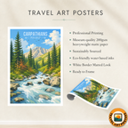 Carpathians - Poland - Travel Poster Vintage Style Wall Art Print