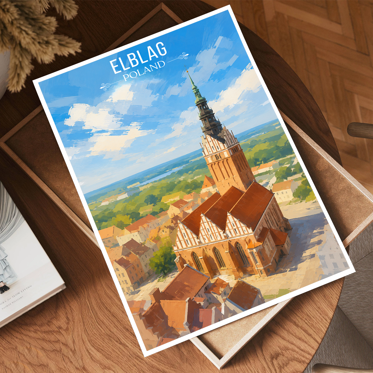 Elblaq - Poland - Travel Poster Vintage Style Wall Art Print
