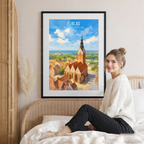 Elblaq - Poland - Travel Poster Vintage Style Wall Art Print