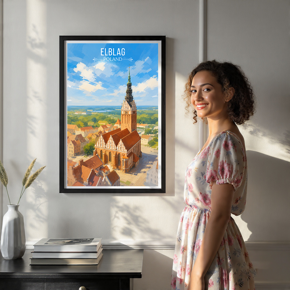 Elblaq - Poland - Travel Poster Vintage Style Wall Art Print