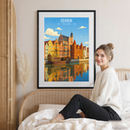 Gdansk - Poland - Travel Poster Vintage Style Wall Art Print - Art Print - Travel Art Poster