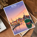 Gdynia - Poland - Travel Poster Vintage Style Wall Art Print