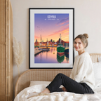 Gdynia - Poland - Travel Poster Vintage Style Wall Art Print