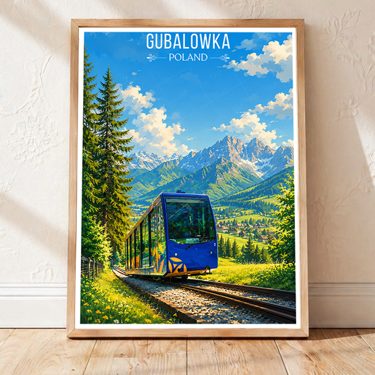 Gubalowka - Poland - Travel Poster Vintage Style Wall Art Print - Art Print - Travel Art Poster