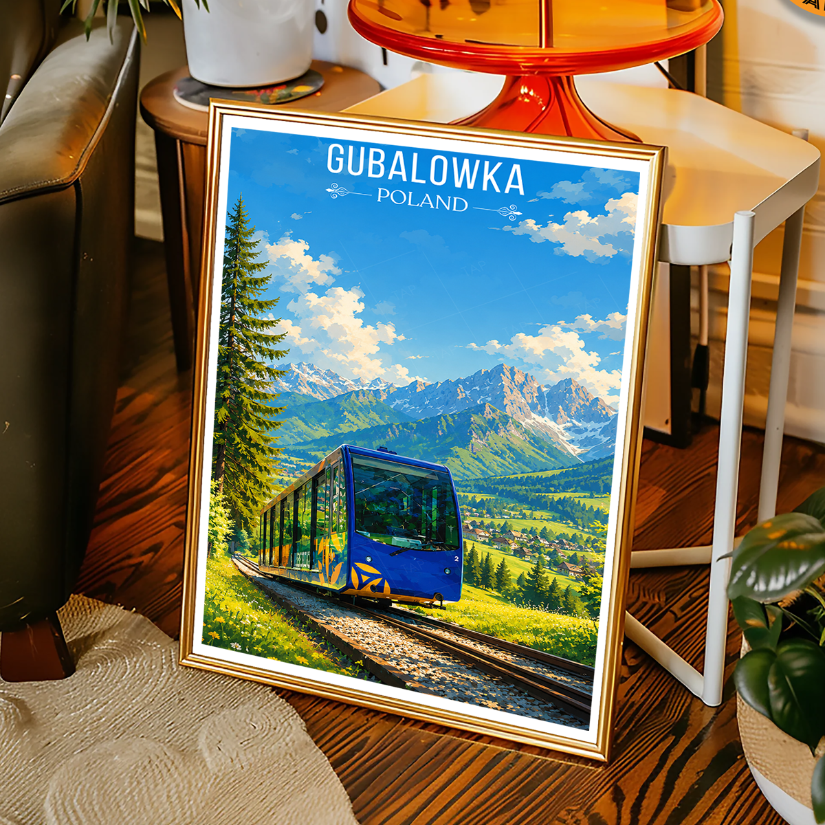Gubalowka - Poland - Travel Poster Vintage Style Wall Art Print