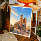 Jaslo - Poland - Travel Poster Vintage Style Wall Art Print