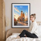 Jaslo - Poland - Travel Poster Vintage Style Wall Art Print