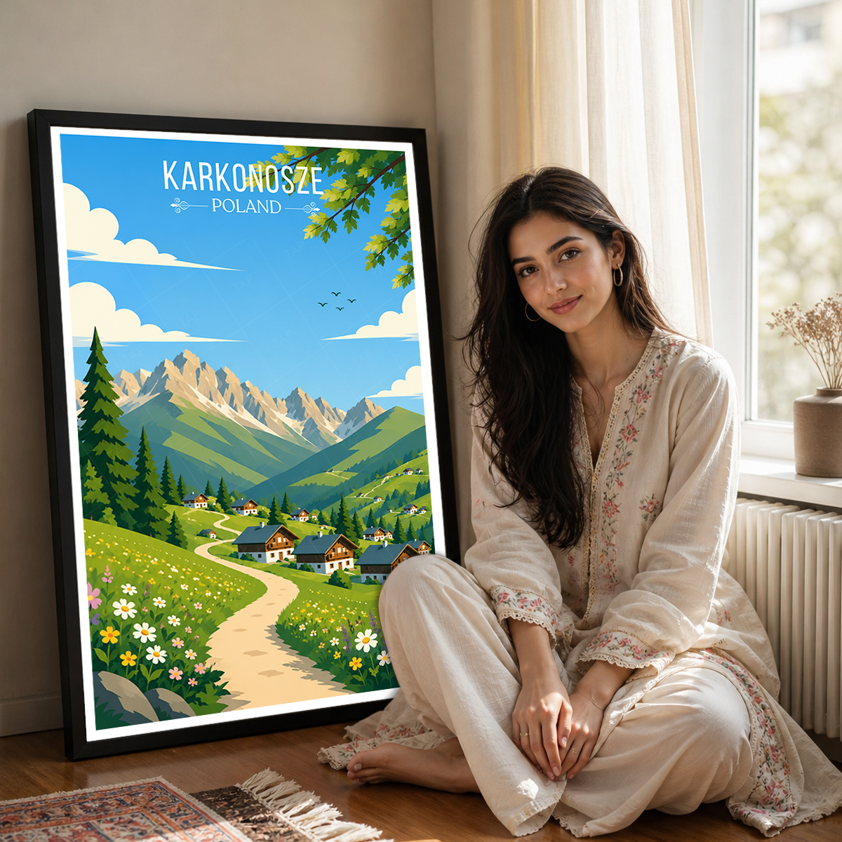 Karkonosze - Poland - Travel Poster Vintage Style Wall Art Print