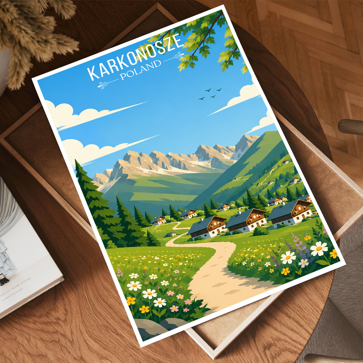 Karkonosze - Poland - Travel Poster Vintage Style Wall Art Print