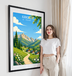 Karkonosze - Poland - Travel Poster Vintage Style Wall Art Print