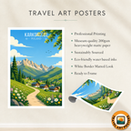 Karkonosze - Poland - Travel Poster Vintage Style Wall Art Print