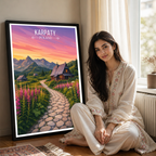 Karpaty - Poland - Travel Poster Vintage Style Wall Art Print