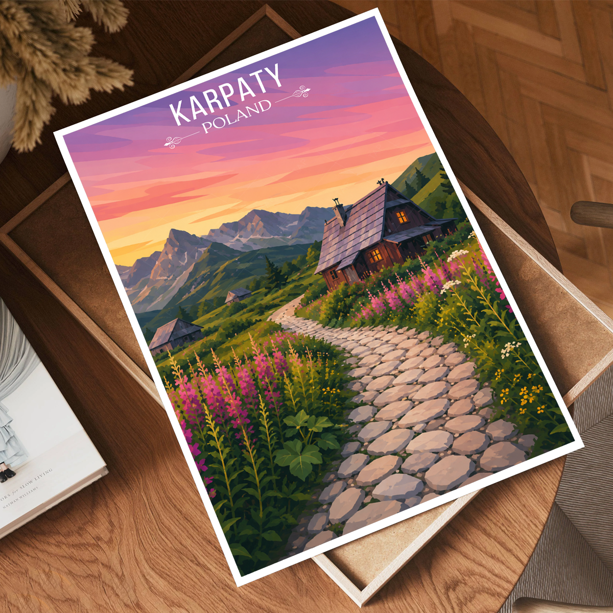Karpaty - Poland - Travel Poster Vintage Style Wall Art Print