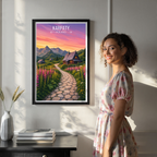 Karpaty - Poland - Travel Poster Vintage Style Wall Art Print