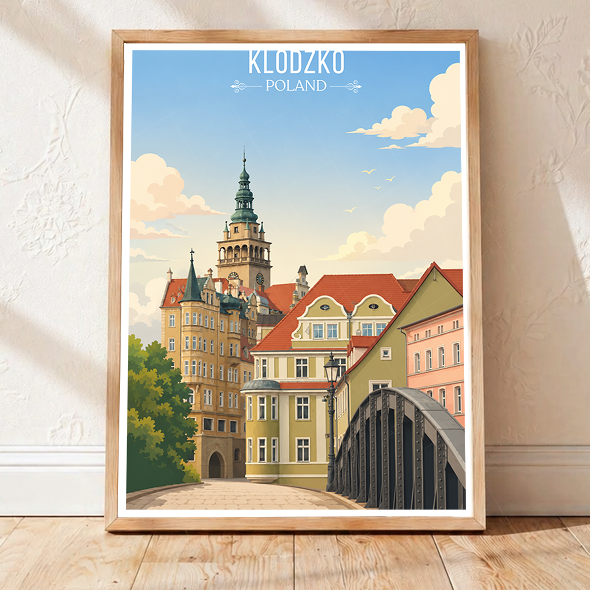 Klodzko - Poland - Travel Poster Vintage Style Wall Art Print - Art Print - Travel Art Poster