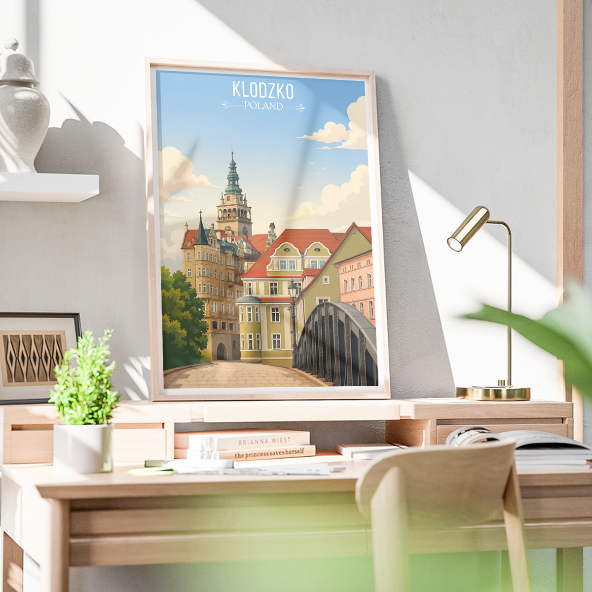 Klodzko - Poland - Travel Poster Vintage Style Wall Art Print - Art Print - Travel Art Poster