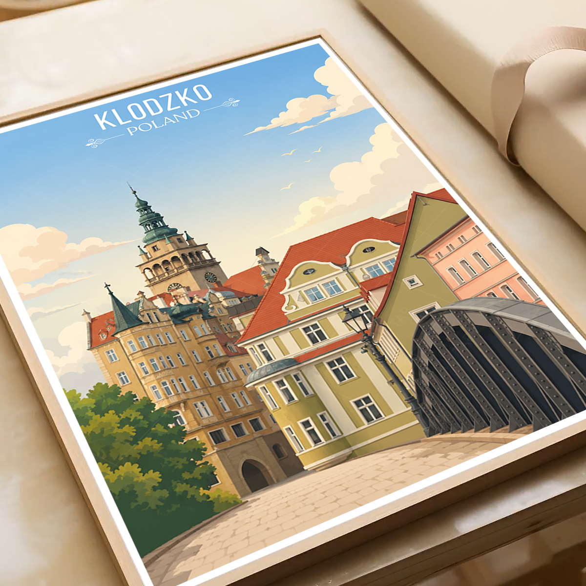 Klodzko - Poland - Travel Poster Vintage Style Wall Art Print - Art Print - Travel Art Poster