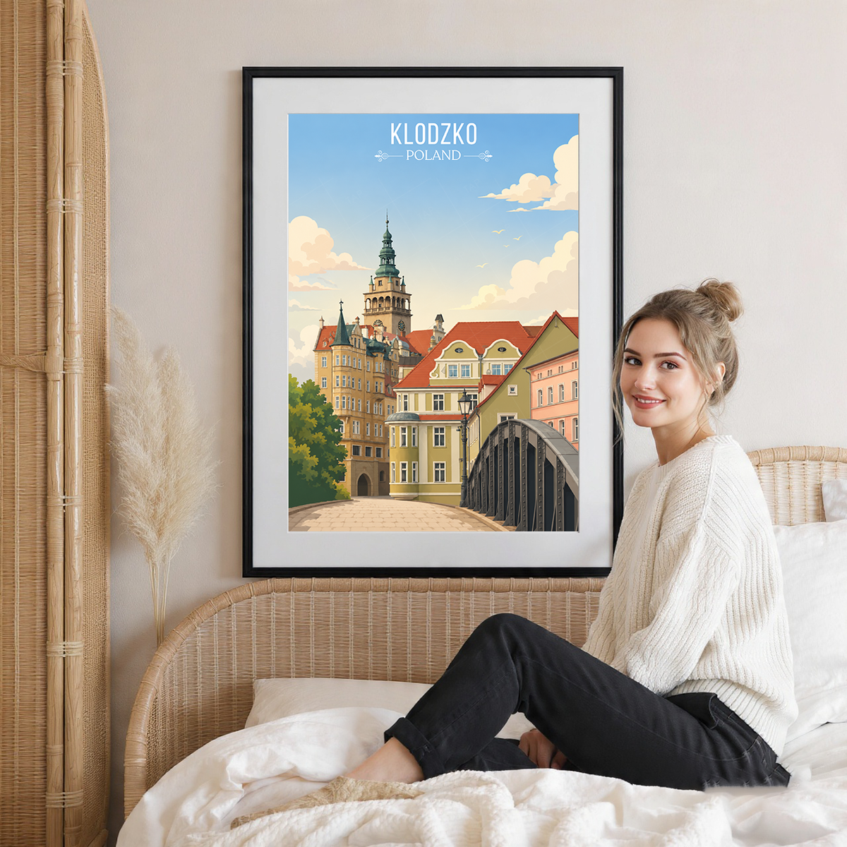 Klodzko - Poland - Travel Poster Vintage Style Wall Art Print - Art Print - Travel Art Poster