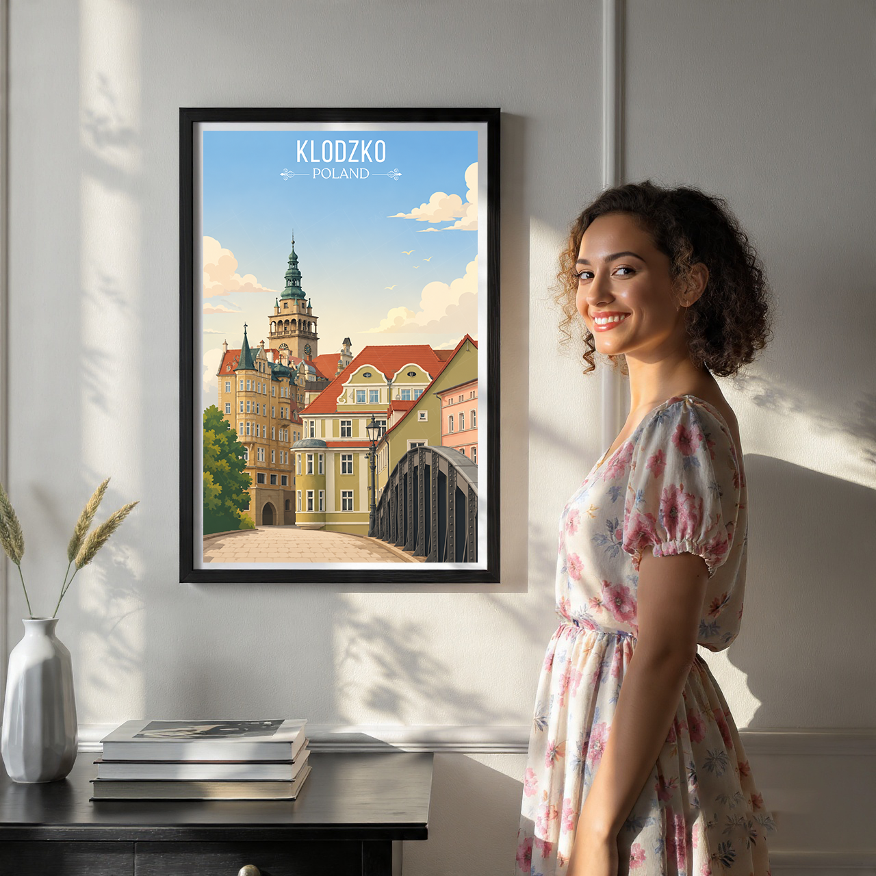 Klodzko - Poland - Travel Poster Vintage Style Wall Art Print - Art Print - Travel Art Poster