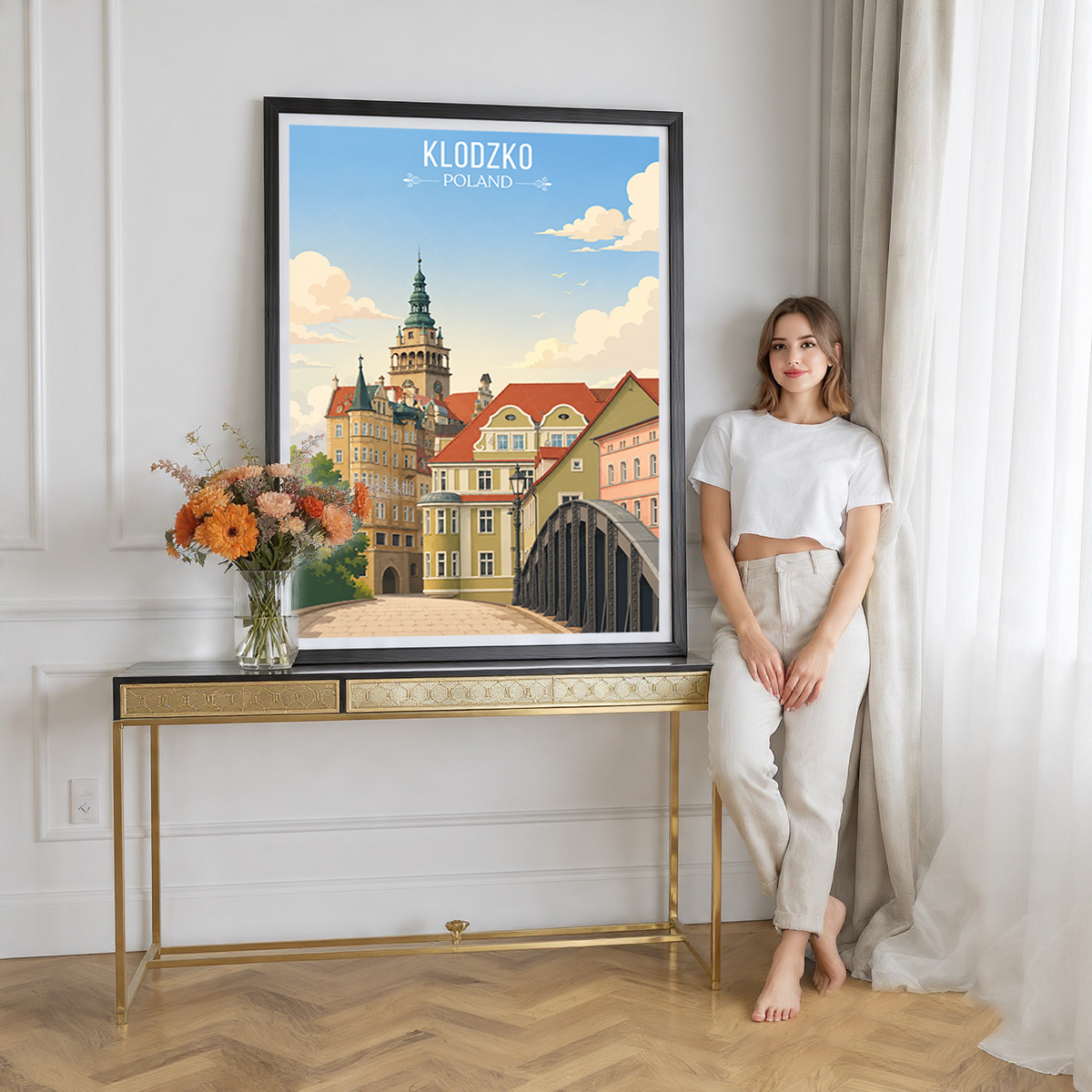Klodzko - Poland - Travel Poster Vintage Style Wall Art Print - Art Print - Travel Art Poster