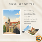 Klodzko - Poland - Travel Poster Vintage Style Wall Art Print - Art Print - Travel Art Poster