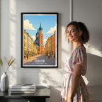 Karakow - Poland - Travel Poster Vintage Style Wall Art Print - Art Print - Travel Art Poster
