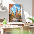 Krakow - Poland - Travel Poster Vintage Style Wall Art Print