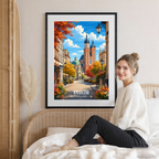 Krakow - Poland - Travel Poster Vintage Style Wall Art Print