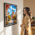 Krakow - Poland - Travel Poster Vintage Style Wall Art Print