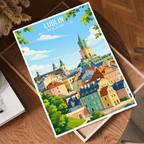 Lubin - Poland - Travel Poster Vintage Style Wall Art Print