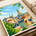 Lubin - Poland - Travel Poster Vintage Style Wall Art Print