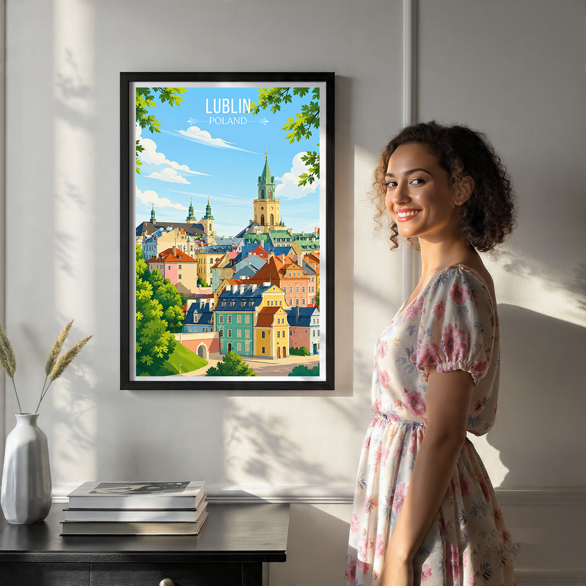 Lubin - Poland - Travel Poster Vintage Style Wall Art Print
