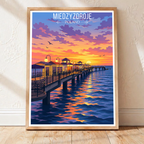 Miedzyzdroje - Poland - Travel Poster Vintage Style Wall Art Print