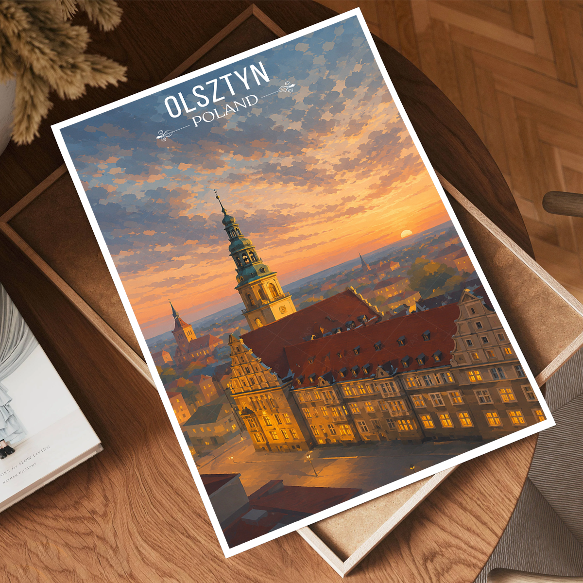 Olsztyn - Poland - Travel Poster Vintage Style Wall Art Print