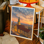 Olsztyn - Poland - Travel Poster Vintage Style Wall Art Print