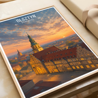Olsztyn - Poland - Travel Poster Vintage Style Wall Art Print