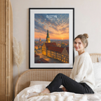 Olsztyn - Poland - Travel Poster Vintage Style Wall Art Print