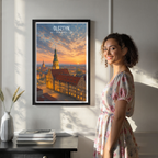 Olsztyn - Poland - Travel Poster Vintage Style Wall Art Print