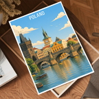 Poland - Travel Poster Vintage Style Wall Art Print