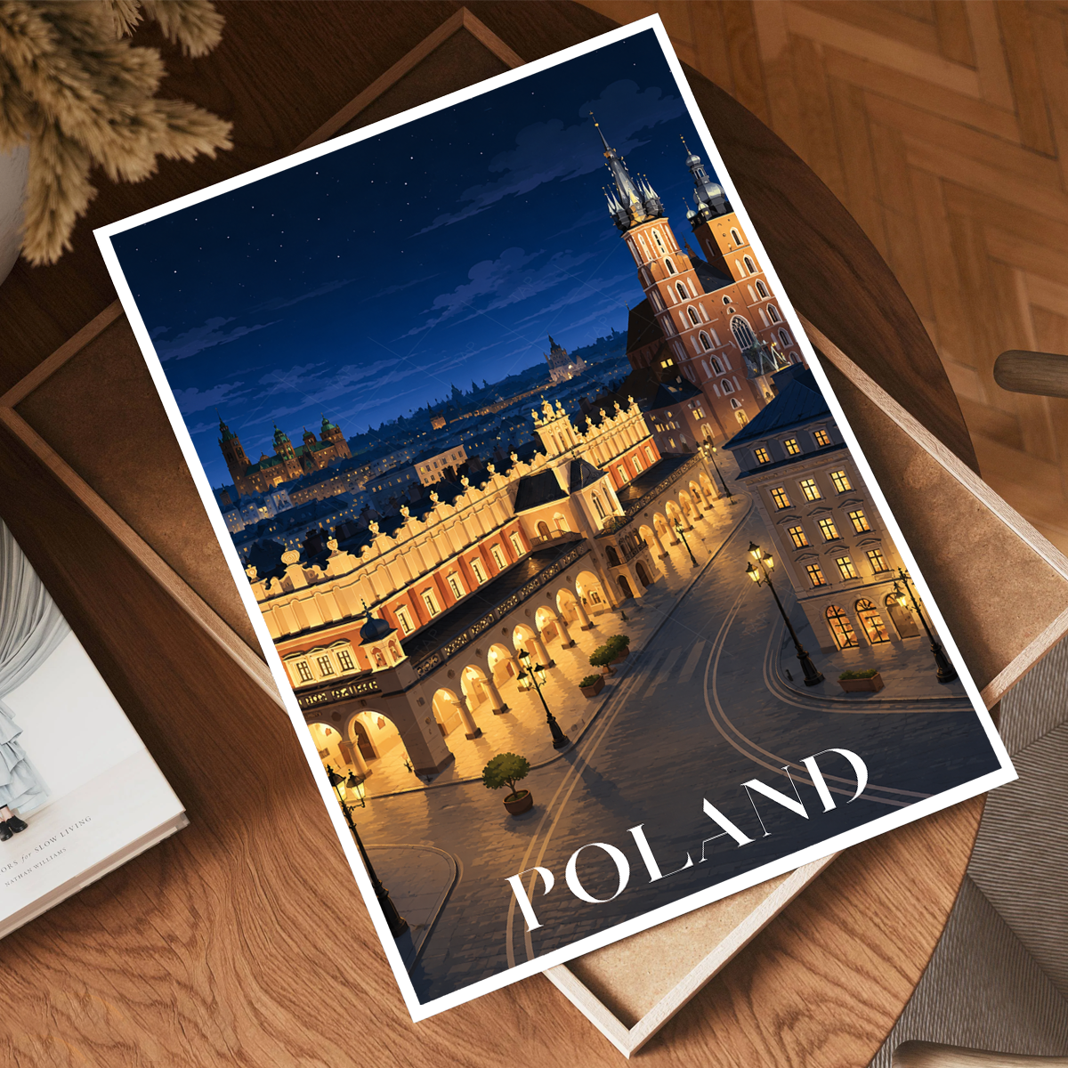 Poland - Travel Poster Vintage Style Wall Art Print