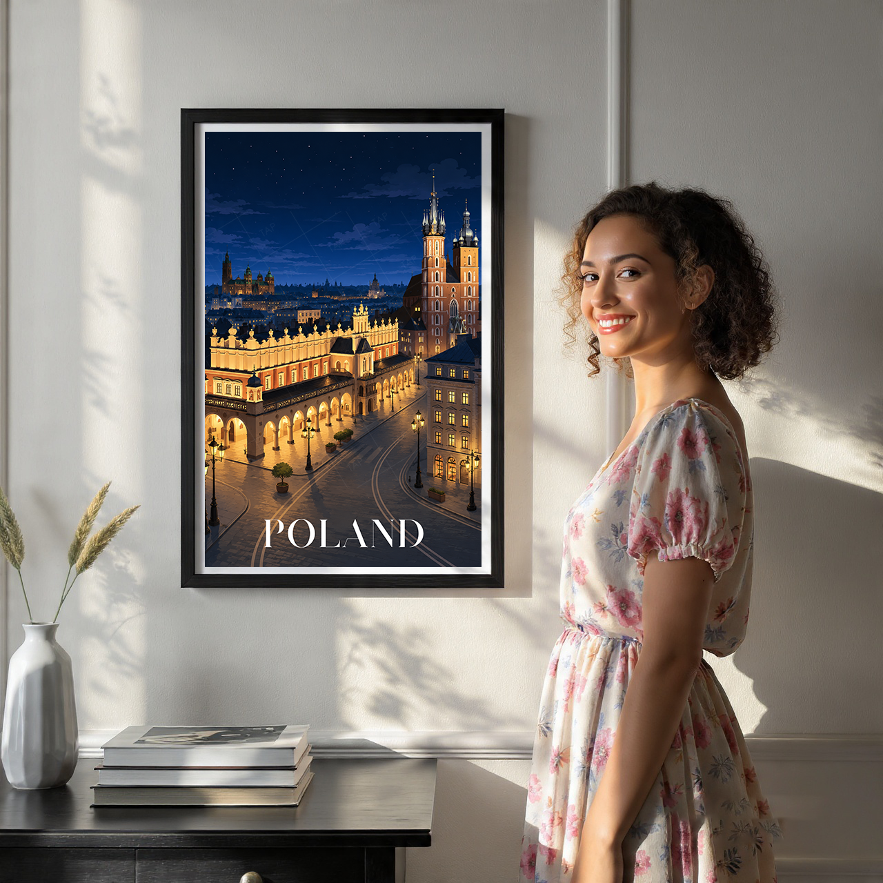 Poland - Travel Poster Vintage Style Wall Art Print